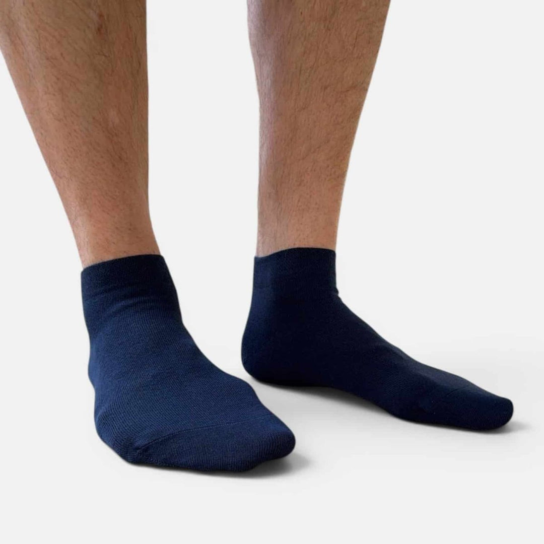 6 Pairs Classic Colours Cotton Ankle Socks -Pair Socks