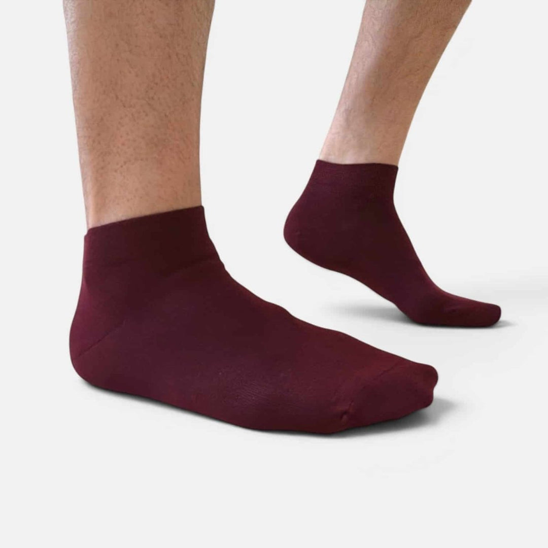 6 Pairs Classic Colours Cotton Ankle Socks -Pair Socks