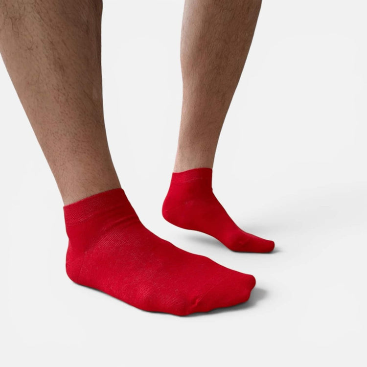 6 Pairs Colourful Cotton Ankle Socks -Pair Socks