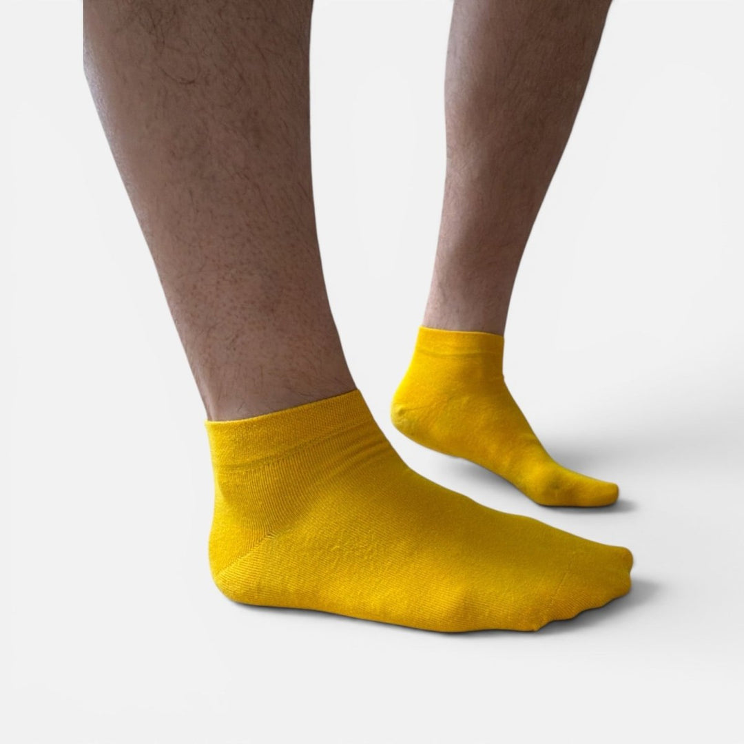 6 Pairs Colourful Cotton Ankle Socks -Pair Socks
