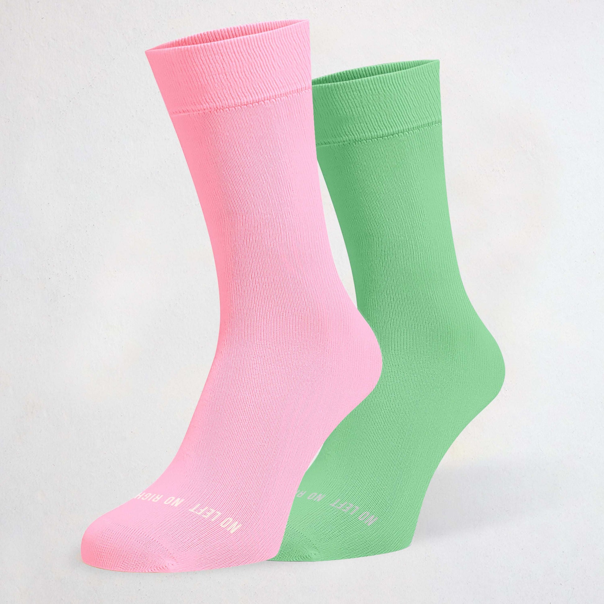 Candy Pink & Mint Green Odd Socks