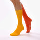 Mustard Yellow & Burnt Orange Odd Socks