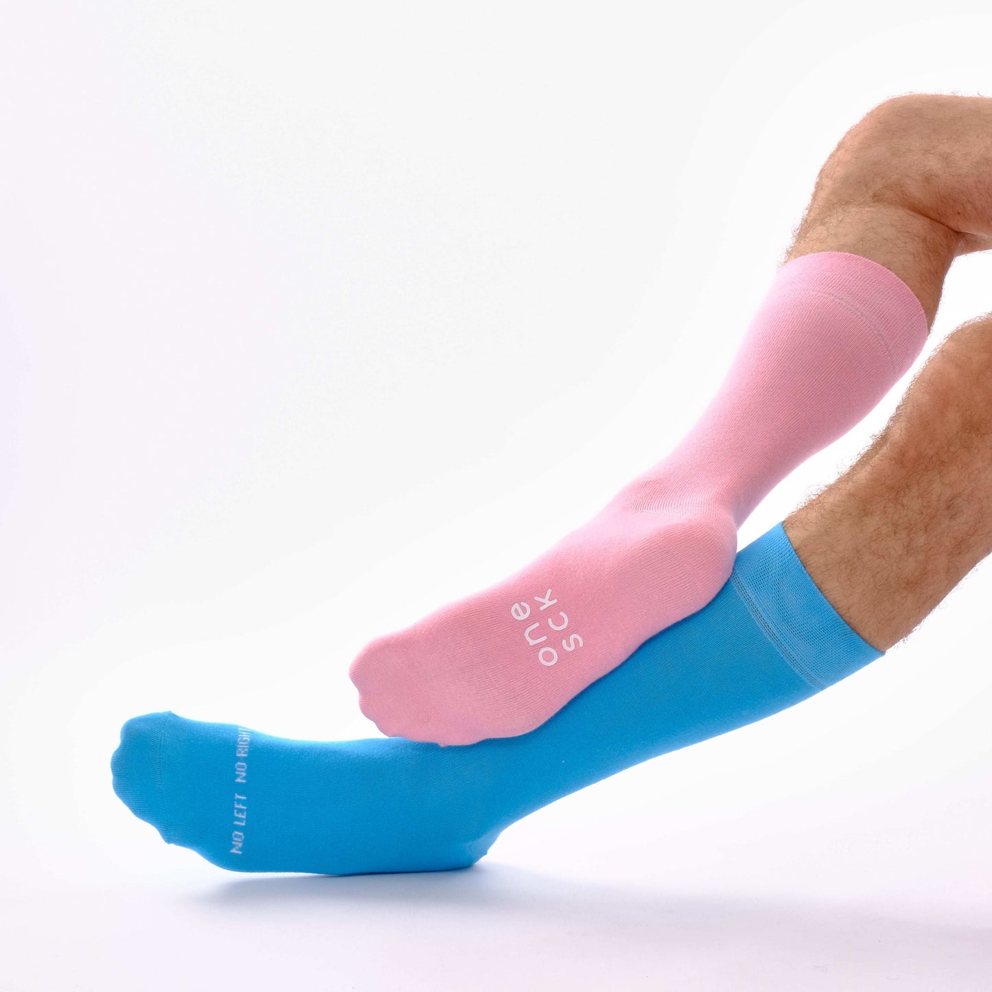 Sky Blue and Candy Pink Odd Socks