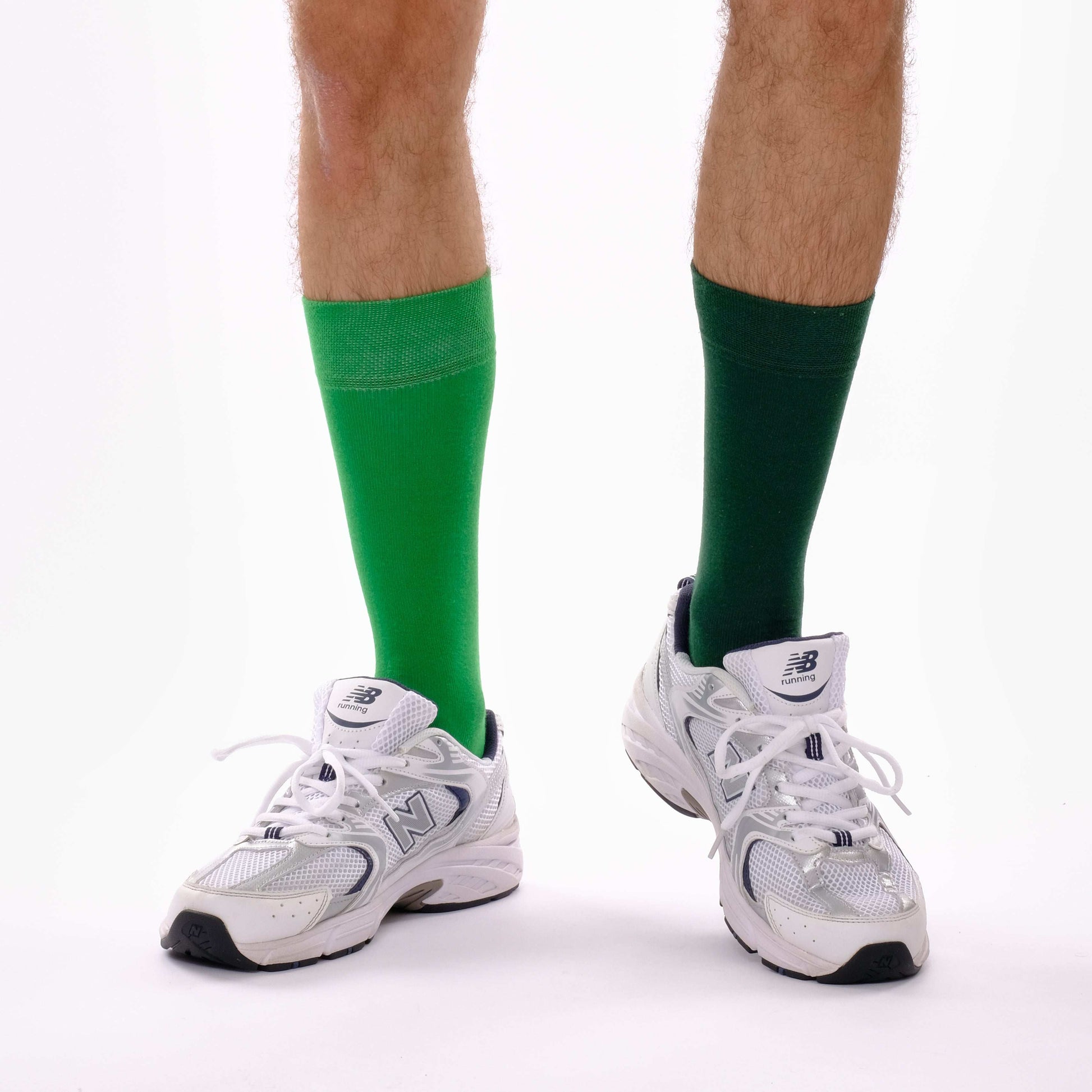 Dark Green & Green Odd Socks