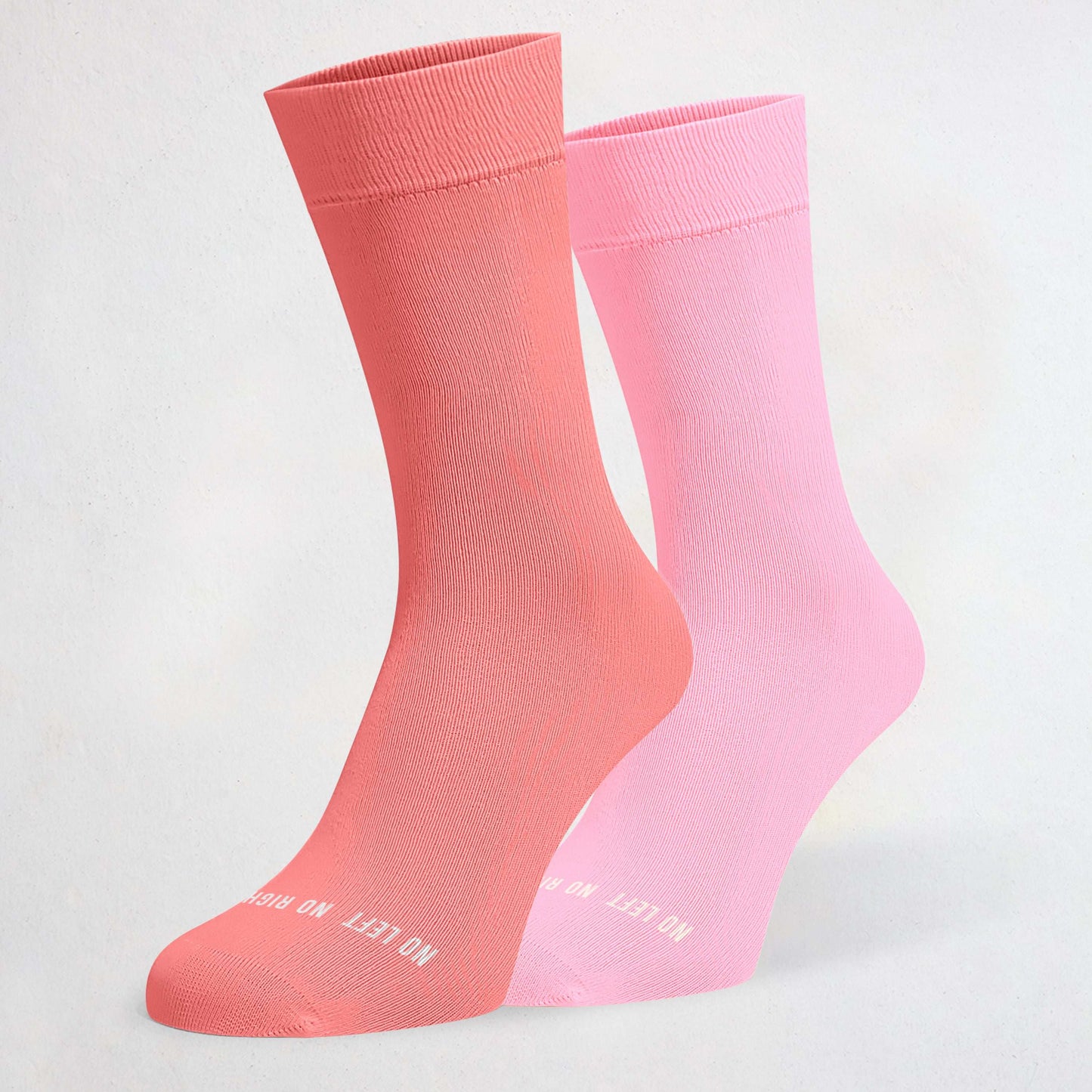 Coral Pink & Candy Pink Odd Socks