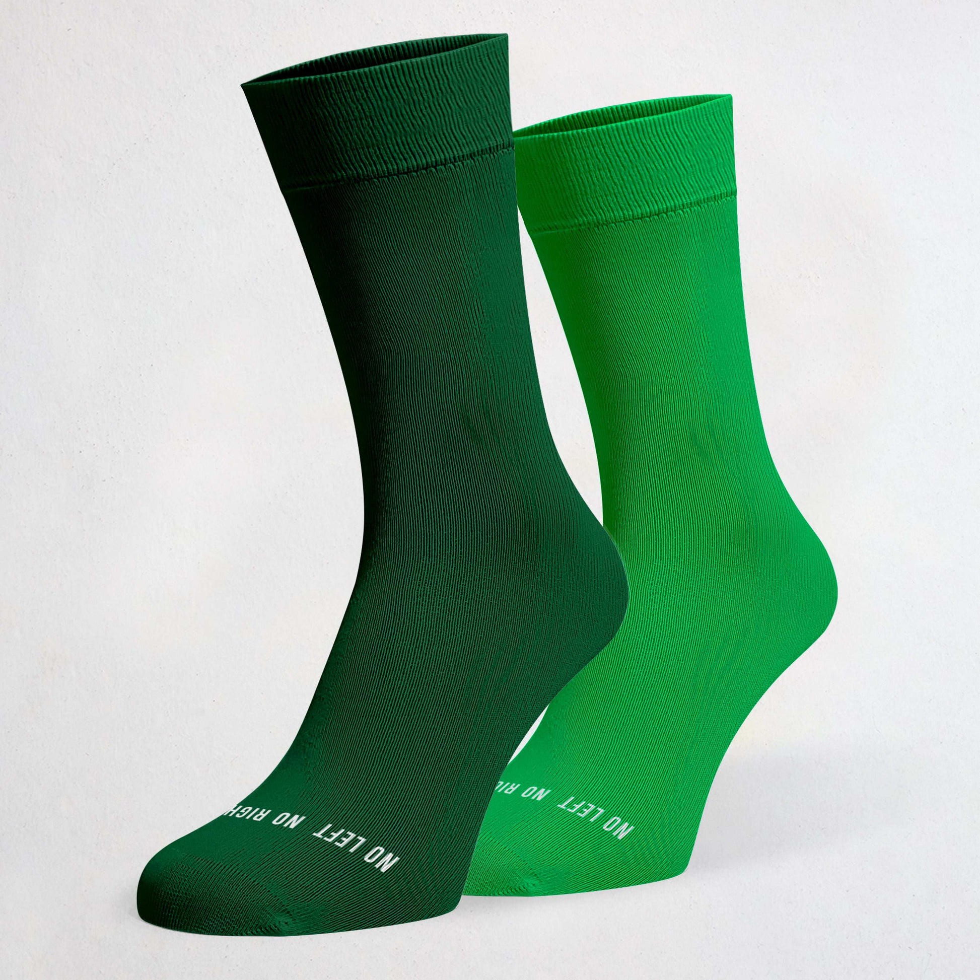 Dark Green & Green Odd Socks