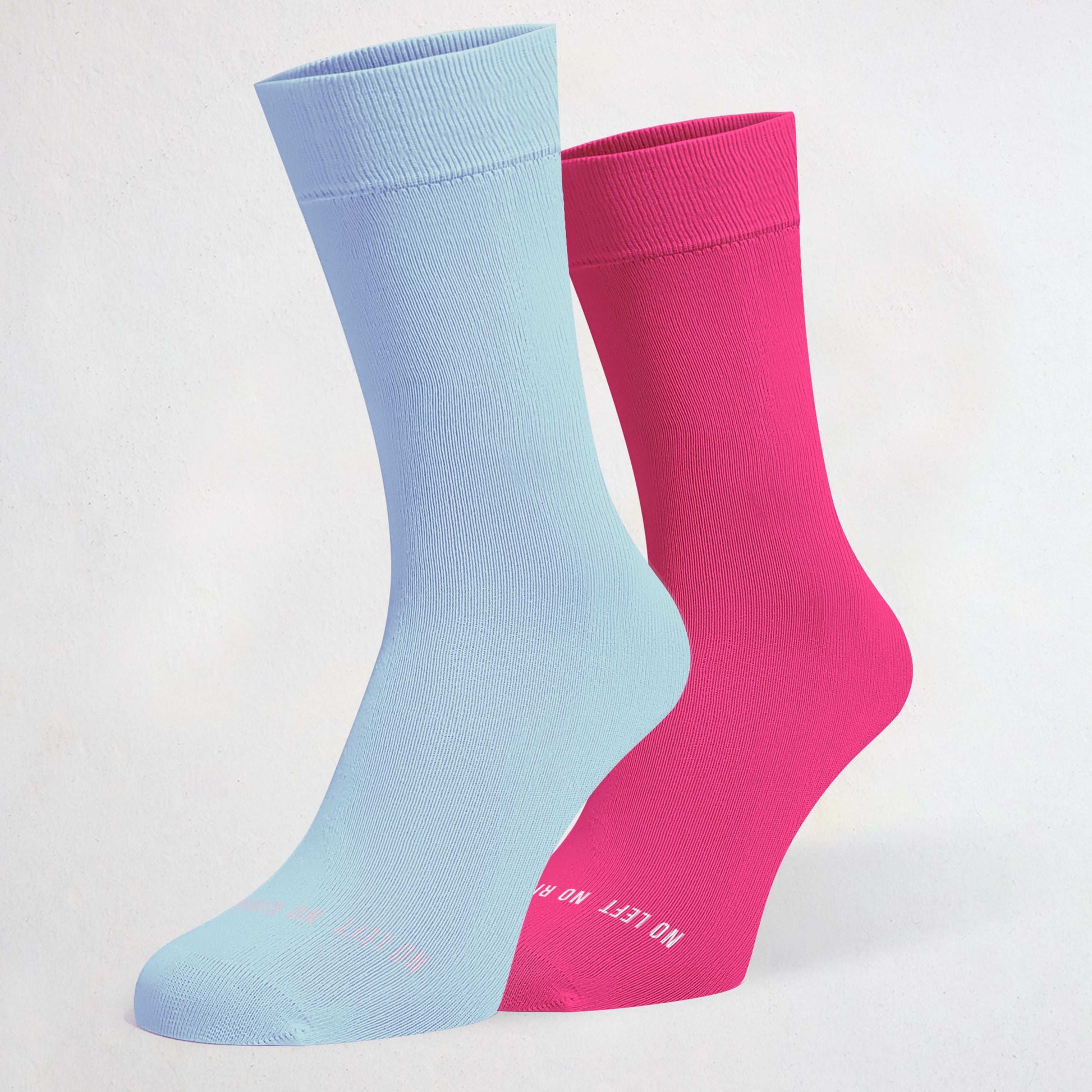 Baby Blue & Hot Pink Odd Socks