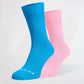 Sky Blue and Candy Pink Odd Socks