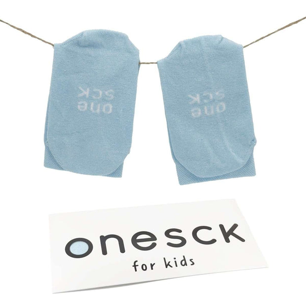 Baby Blue Organic Cotton Crew Kids Socks - Twin Socks