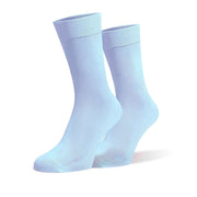 Baby Blue Organic Cotton Crew Socks - Twin Socks