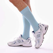 Baby Blue Organic Cotton Crew Socks - Twin Socks