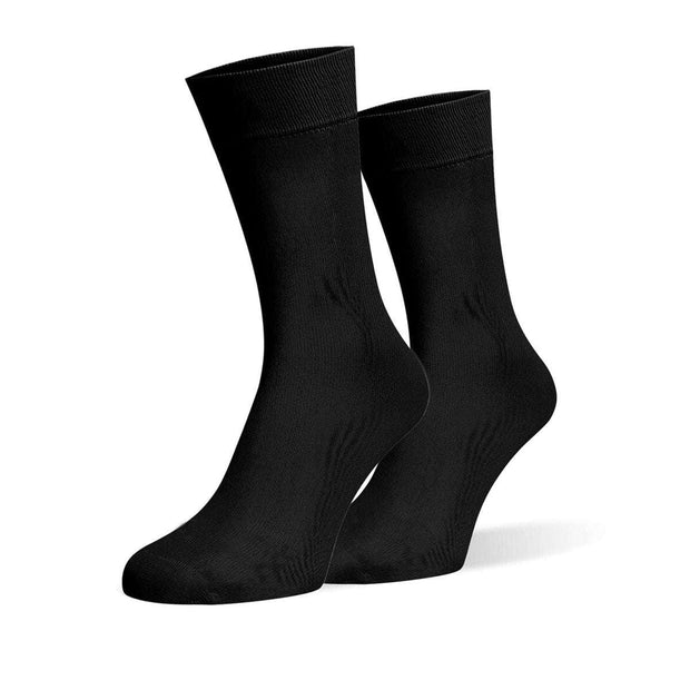 Black Organic Cotton Crew Socks - Twin Socks