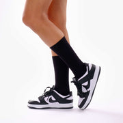 Black Organic Cotton Crew Socks - Twin Socks