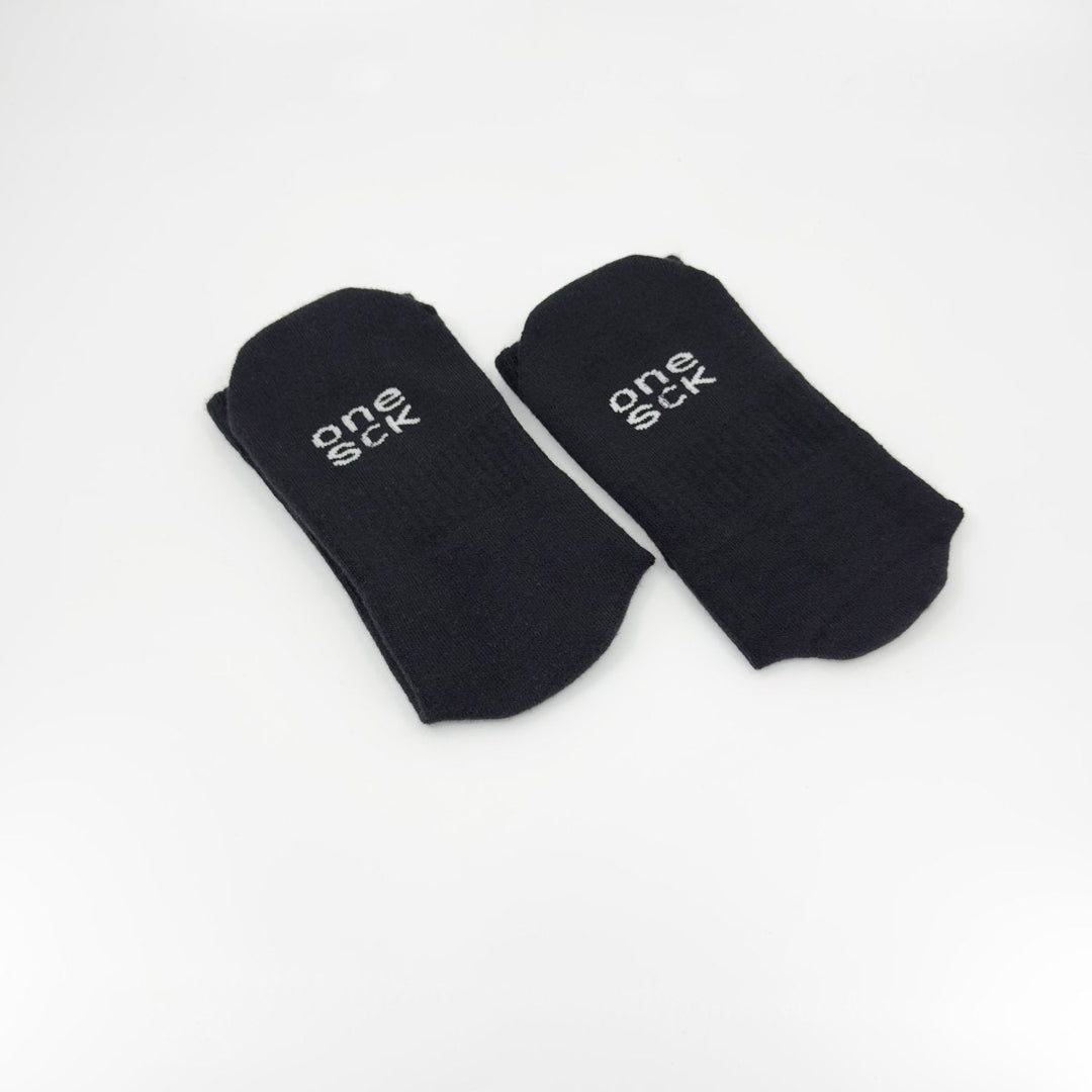 Black Ribbed Soft Touch Cotton Socks -Pair Socks