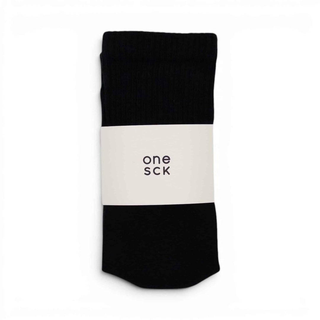 Black Ribbed Soft Touch Cotton Socks -Pair Socks