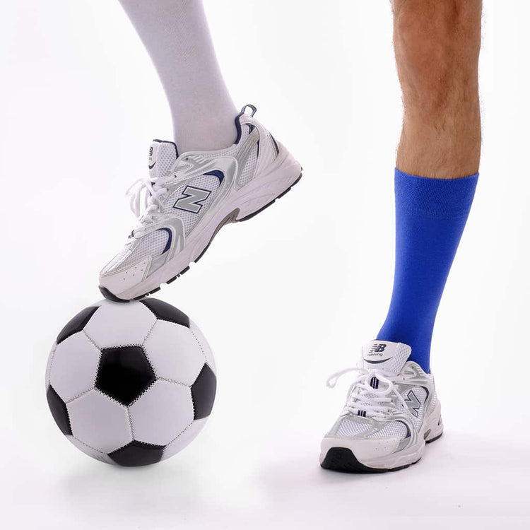 Blue & White Football Fan Socks – Team Colour Socks -Odd Socks