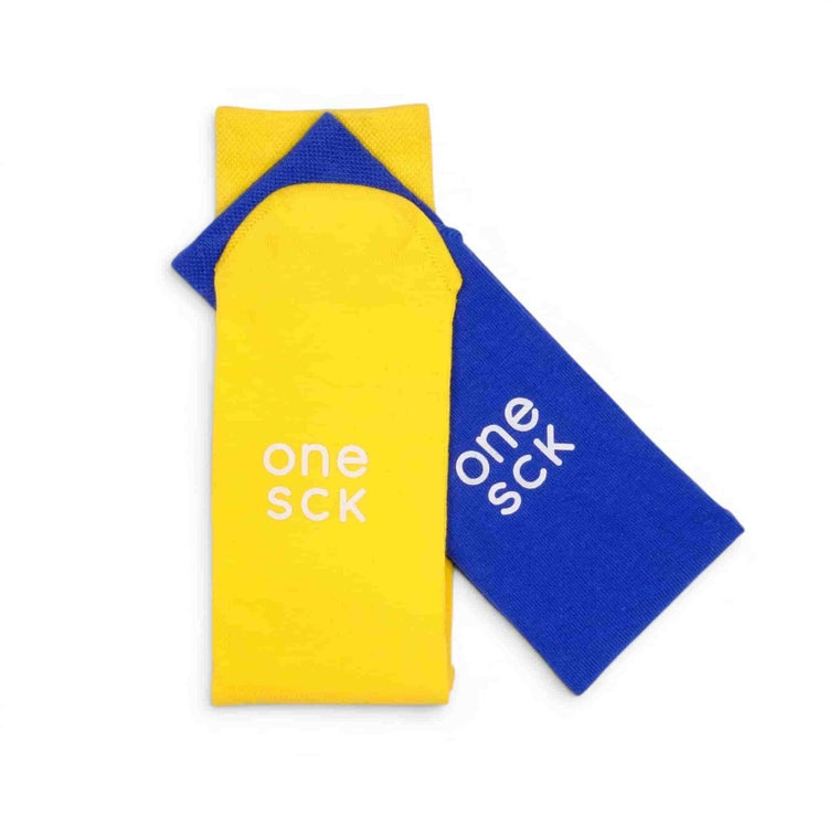 Blue & Yellow Football Fan Socks – Team Colour Socks -Odd Socks