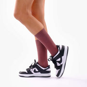 Brown Cotton Crew Socks - Twin Socks