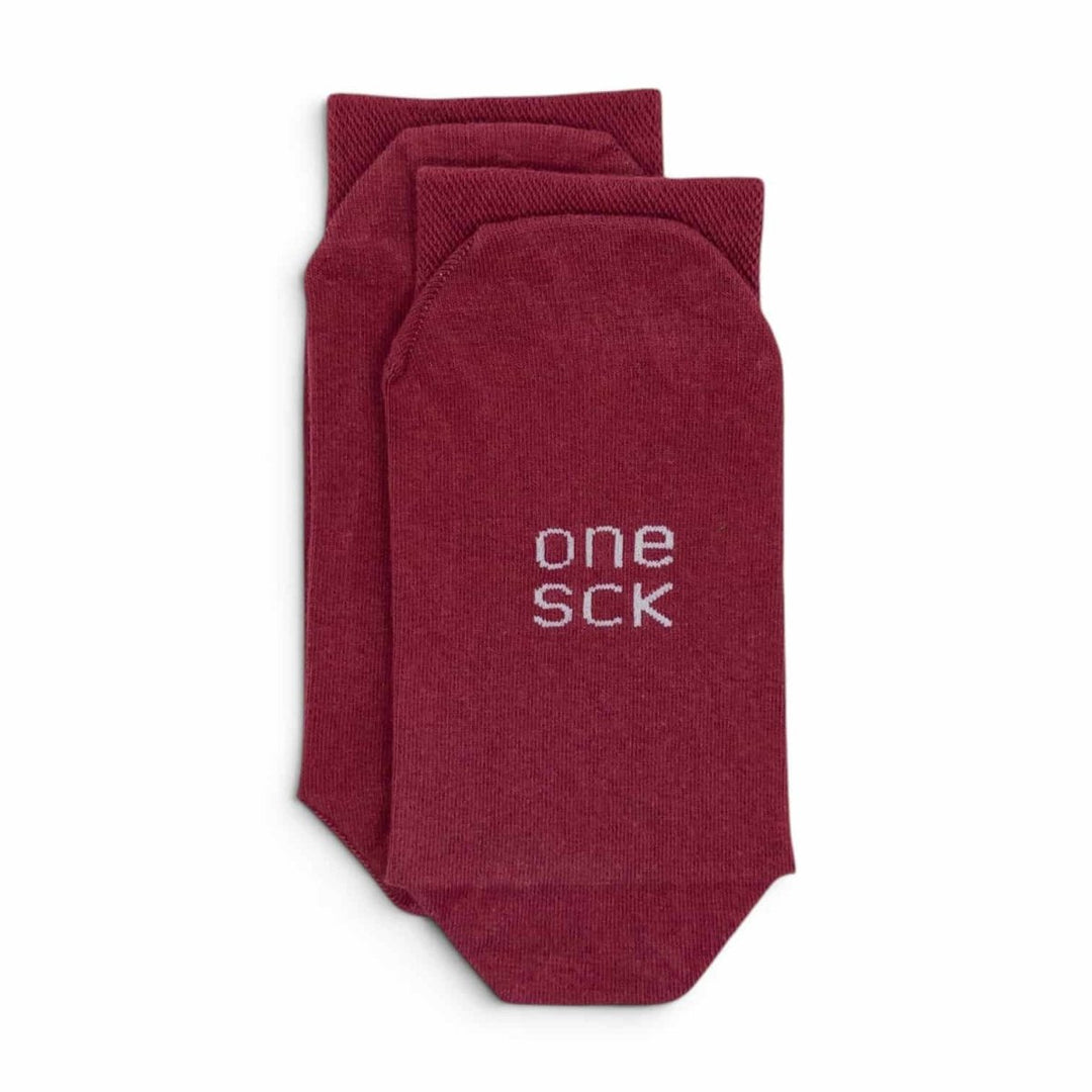 Burgundy Cotton Socks -Pair Socks