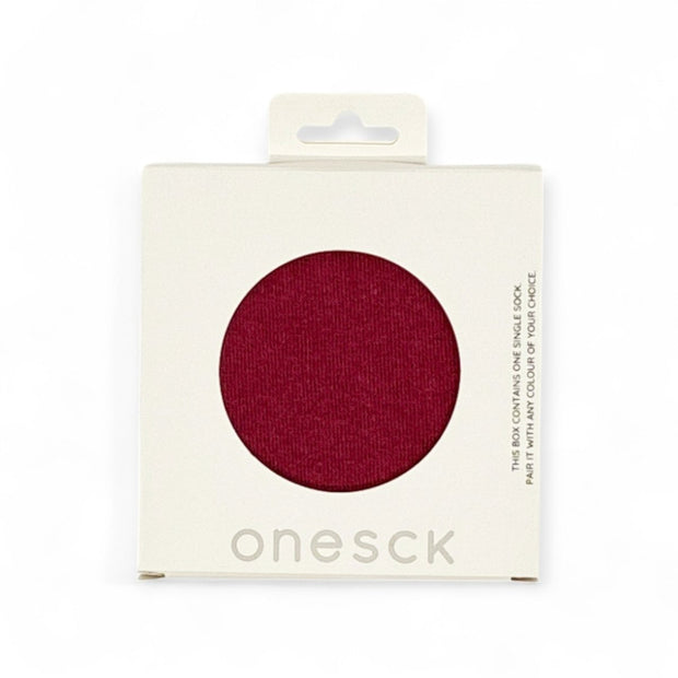 Burgundy One - Single Socks