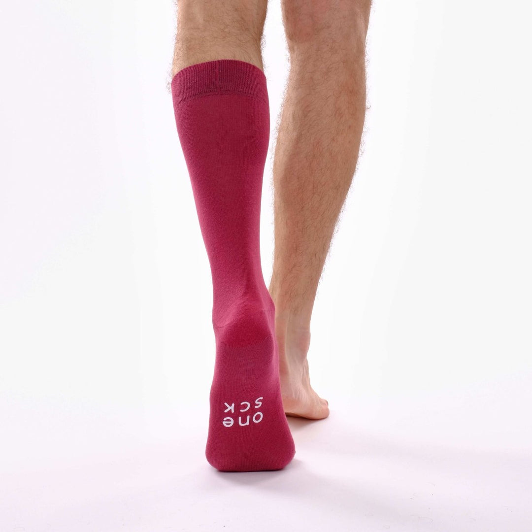 Burgundy Single Sock -Single Socks