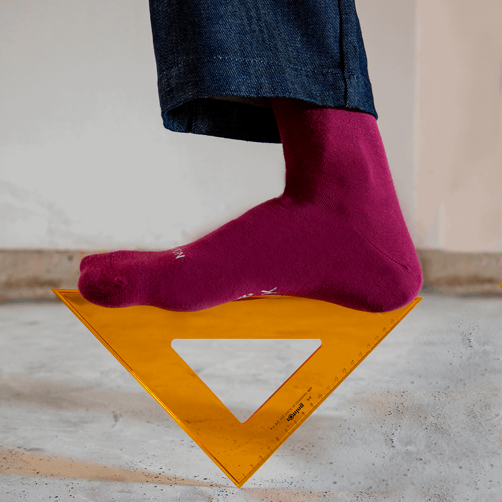Burgundy Single Sock -Single Socks
