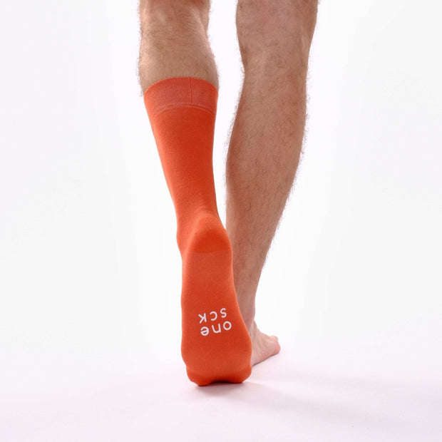 Burnt Orange One - Single Socks
