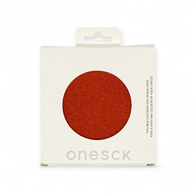 Burnt Orange One - Single Socks