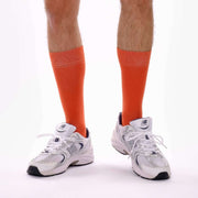 Burnt Orange Organic Cotton Crew Socks - Twin Socks