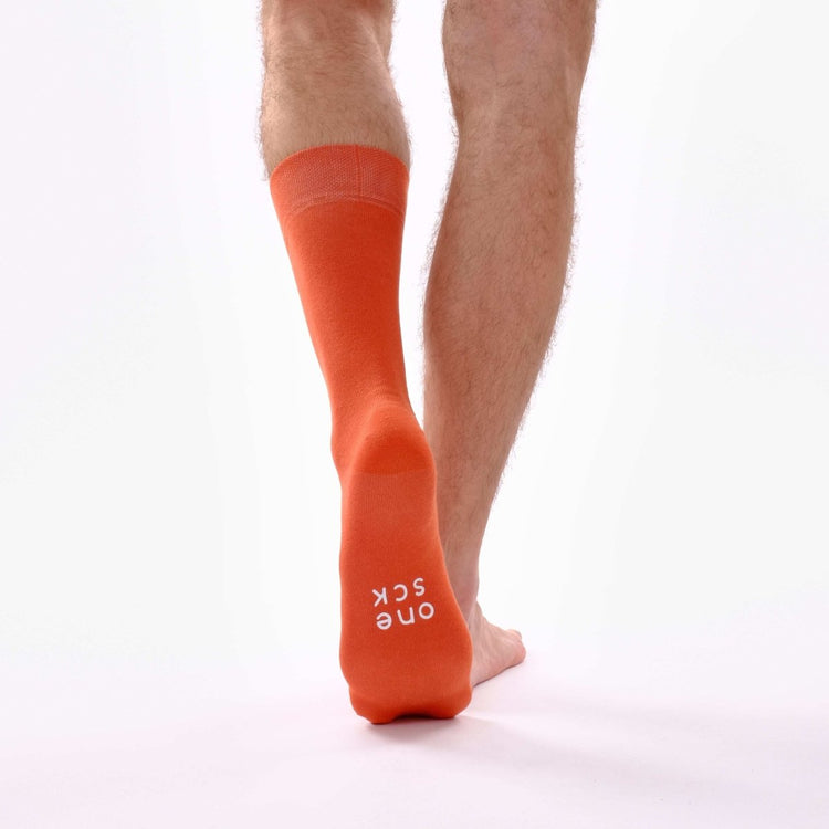 Burnt Orange Single Sock -Single Socks