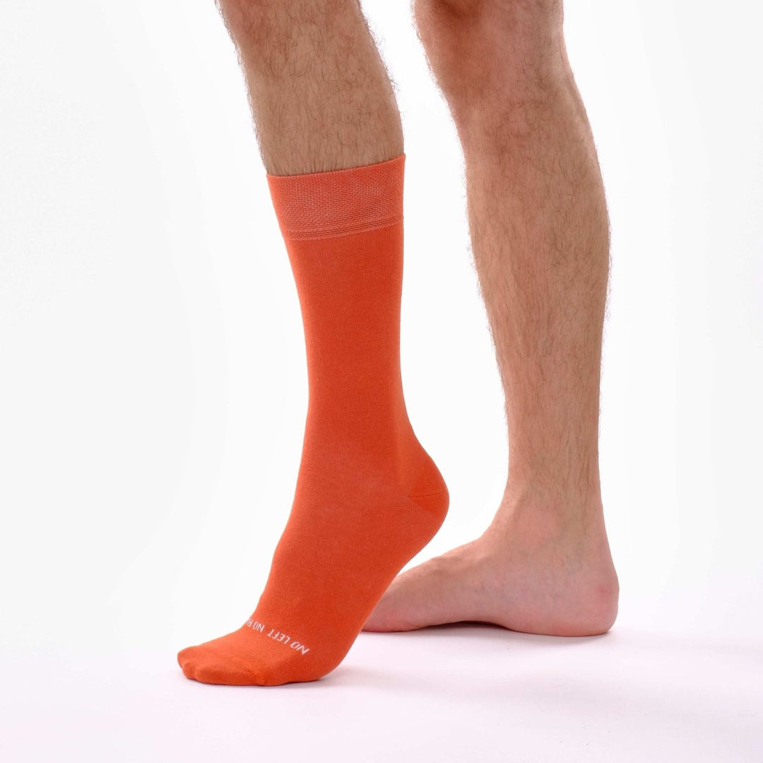 Burnt Orange Single Sock -Single Socks