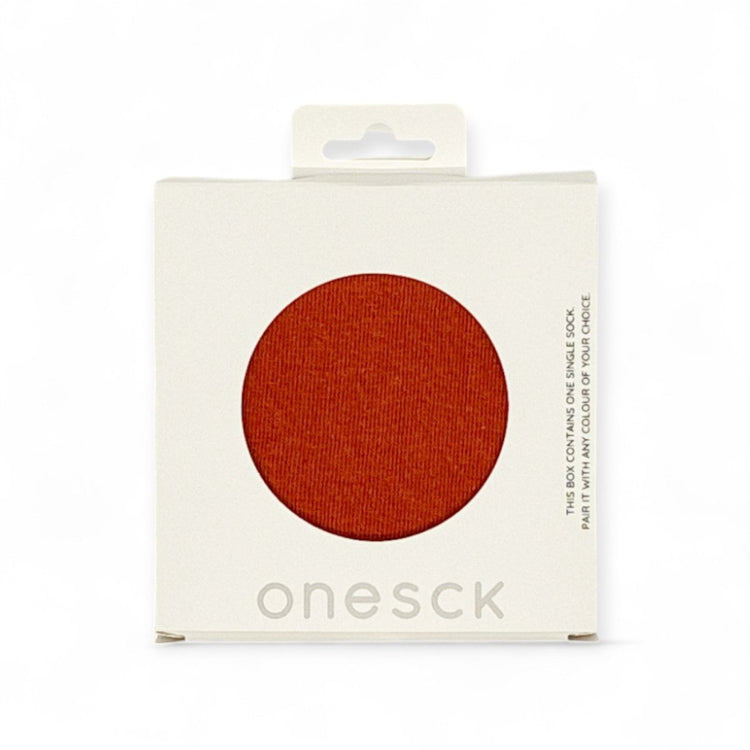 Burnt Orange Single Sock -Single Socks