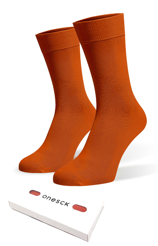 Twin Burnt Orange Socks