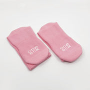 Candy Pink Cotton Crew Ribbed Diabetic Socks - Twin Socks