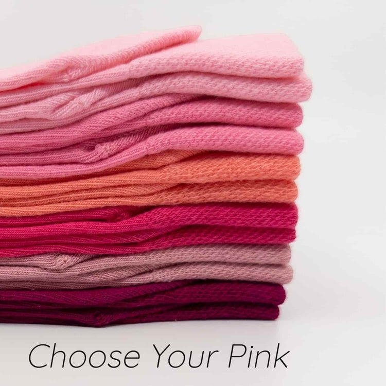 Candy Pink Organic Cotton Socks -Pair Socks