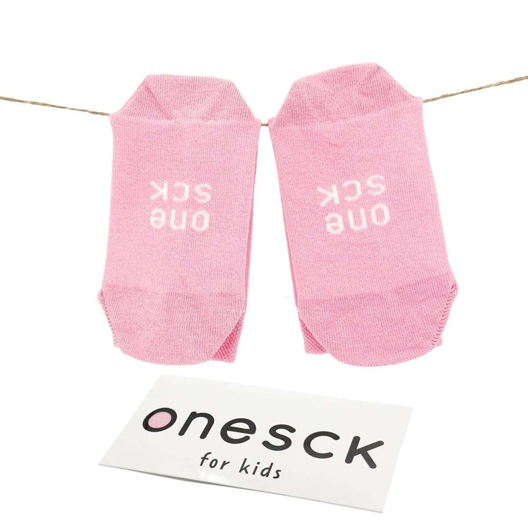 Candy Pink Organic Cotton Crew Kids Socks -Kids Socks