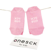 Candy Pink Organic Cotton Crew Kids Socks - Twin Socks