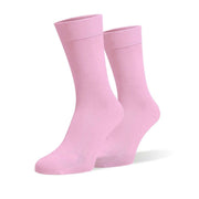 Candy Pink Organic Cotton Crew Socks - Twin Socks