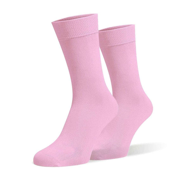 Candy Pink Organic Cotton Crew Socks - Twin Socks