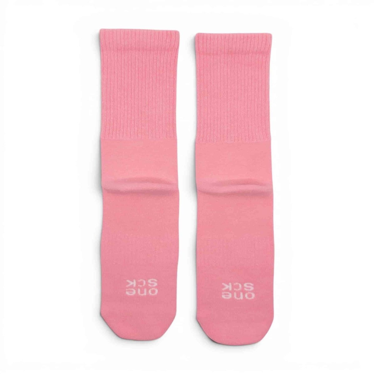 Candy Pink Ribbed Soft Touch Cotton Socks -Pair Socks