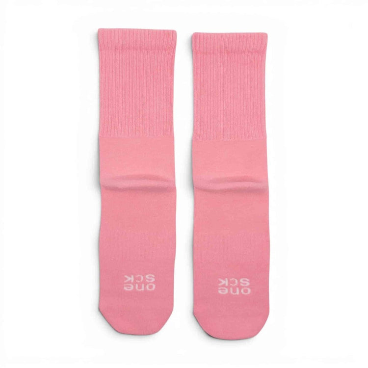 Candy Pink Ribbed Soft Touch Cotton Socks -Pair Socks