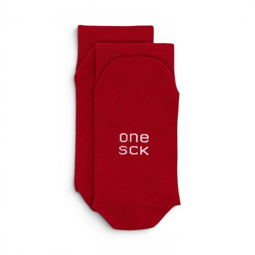 Cherry Red Organic Cotton Socks -Pair Socks