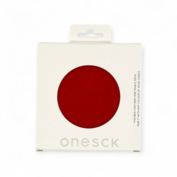Cherry Red One - Single Socks