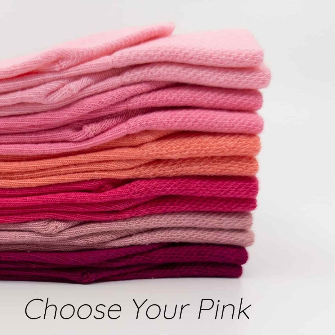 Coral Pink Organic Cotton Socks -Pair Socks