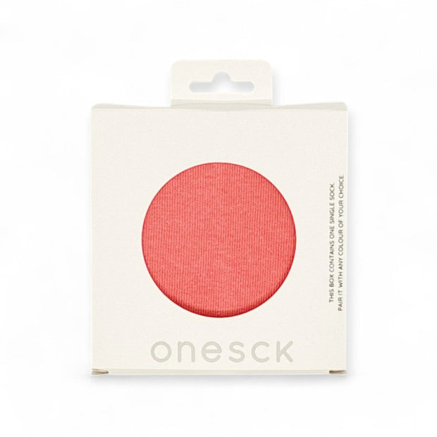 Coral Pink One - Single Socks
