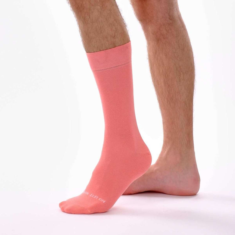 Coral Pink Single Sock -Single Socks