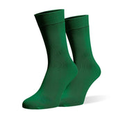 Dark Green Organic Cotton Crew Socks - Twin Socks