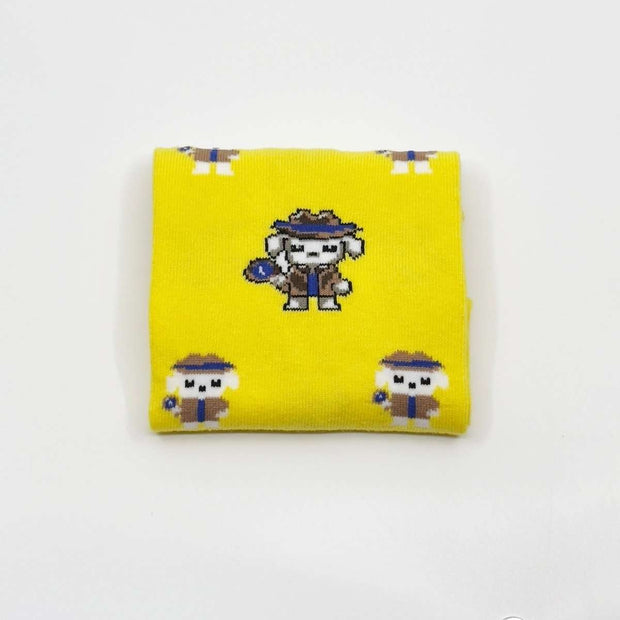 Detective Dog Single Cotton Sock - Single Socks