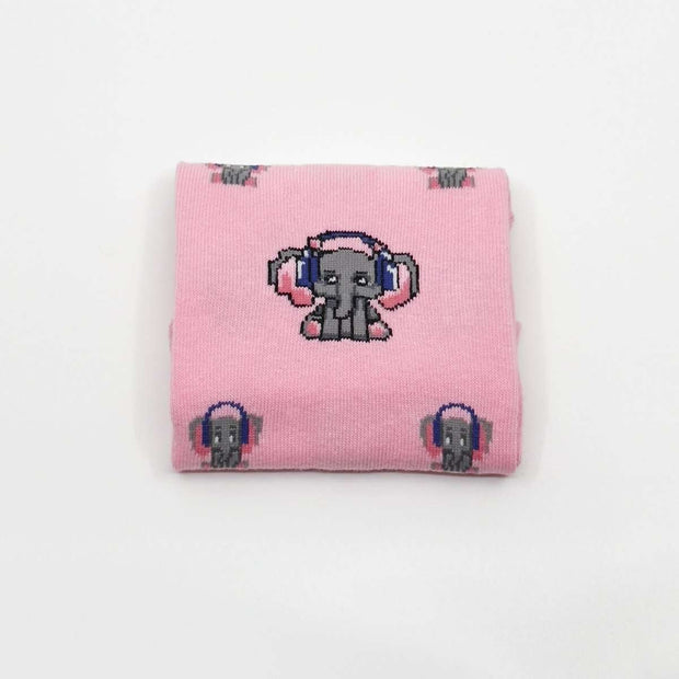DJ Elephant Single Cotton Sock - Single Socks