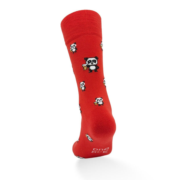 Drunk Panda Single Cotton Sock - Single Socks